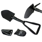 Three Folding Spade Shovel Carbon Steel Army Military Shovel Camping Metal Portable Survival Trowel Garden Outdoor Tool