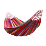 Canvas Stripe Hammock Outdoor Hammock for Garden Sports Home Travel Camping Swing Hanging Bed Portable Hammock