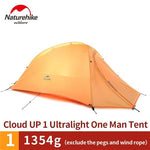 Naturehike CloudUp Series Ultralight Hiking Camping Tent 20D/210T Fabric For 1 Person With Mat Outdoor traveling Equipment