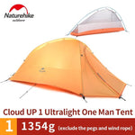 Naturehike CloudUp Series Ultralight Hiking Camping Tent 20D Fabric For 2 Person With Mat Outdoor Traveling Equipment