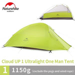 Naturehike CloudUp Series Ultralight Hiking Camping Tent 20D Fabric For 2 Person With Mat Outdoor Traveling Equipment