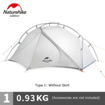 Naturehike 2019 New Waterproof Anti-snow Outdoor Ultralight Single Tent Camping Hiking Tent Simple Canopy 930g NH18W001-K