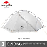 Naturehike 2019 New Waterproof Anti-snow Outdoor Ultralight Single Tent Camping Hiking Tent Simple Canopy 930g NH18W001-K