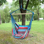 Hammock Chair Outdoor Garden Hammock Hanging Chair for Home Travel Camping Hiking Swing Canvas Stripe Hammock